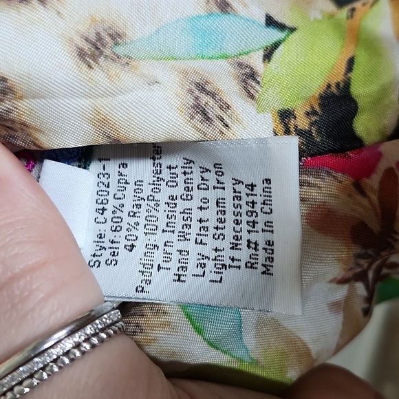 Johnny Was Nandru Reversible Jacket Multiprint Colorful Womens XL - Picture 13 of 16